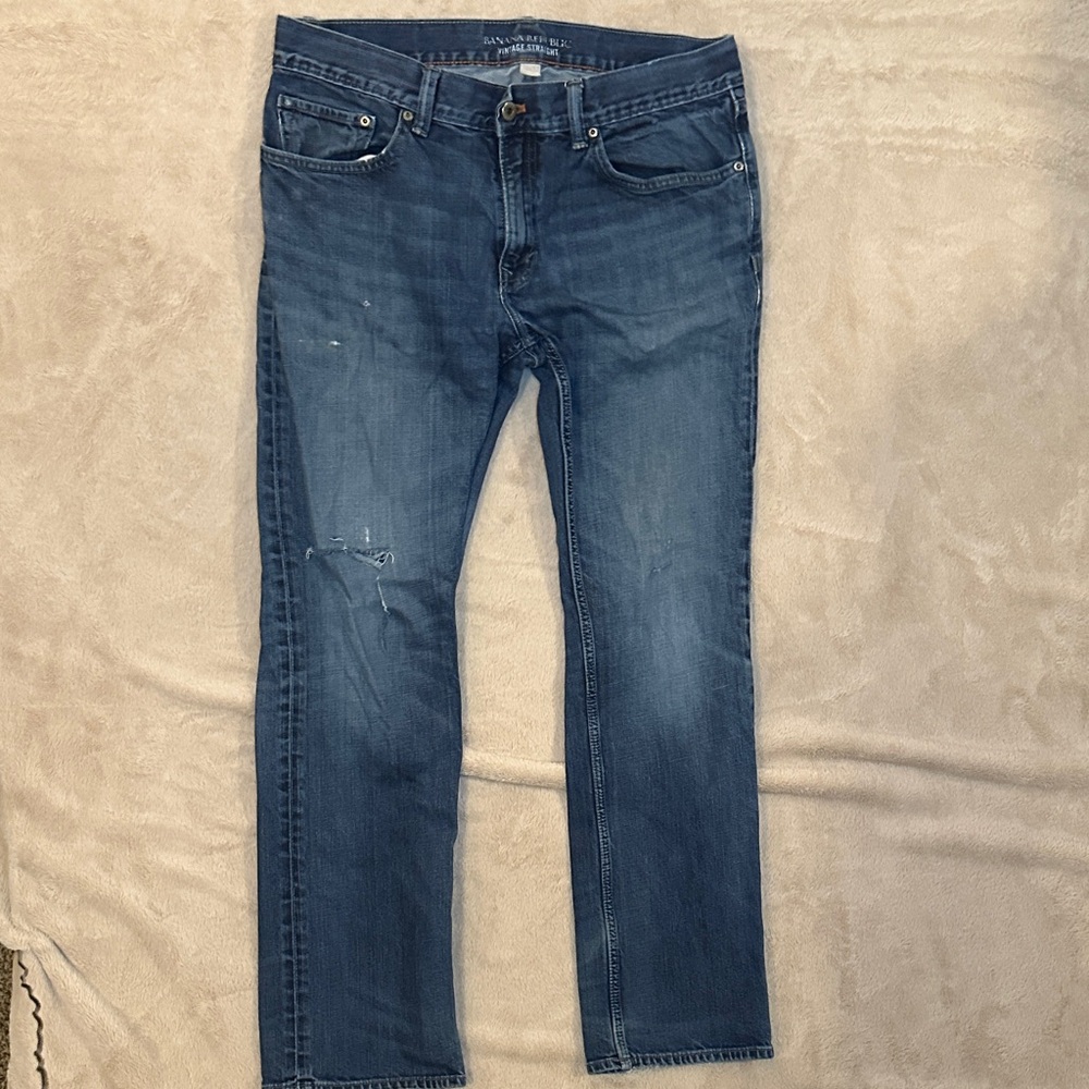 Banana Republic Men's Denim Vintage Straight Jeans